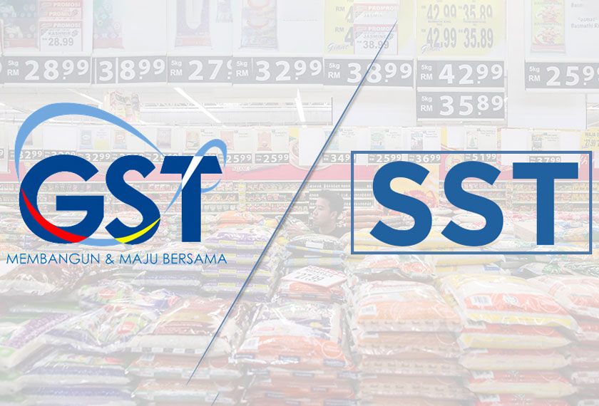 Pertukaran GST kepada SST. 