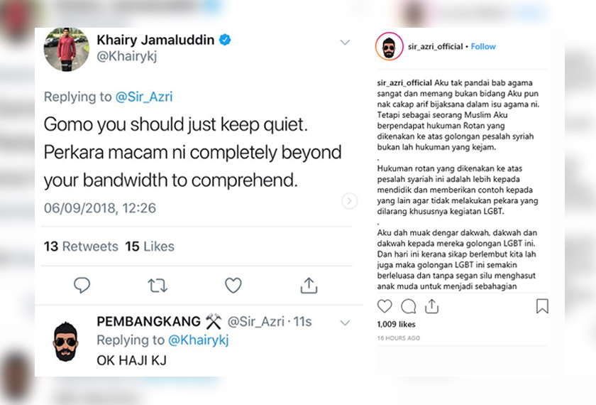 Kenyataan Khairy kepada Papa Gomo.