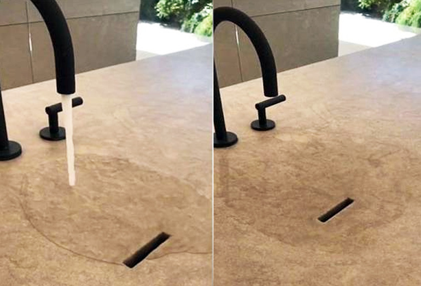 Sinki yang menimbulkan persoalan di kalangan pengikit Kim.  - Foto Instagram Kim Kardashian