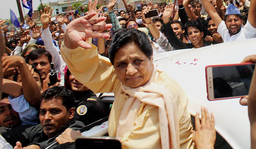 'Mayawati merupakan pilihan terbaik untuk menjadi pemipin kerana beliau turut mewakili kaum minoriti'. Foto Hindustan Times