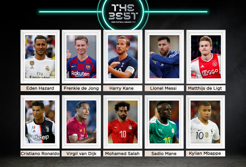 Ini dia senarai sepuluh calon untuk merebut anugerah pemain terbaik dunia FIFA 2019.