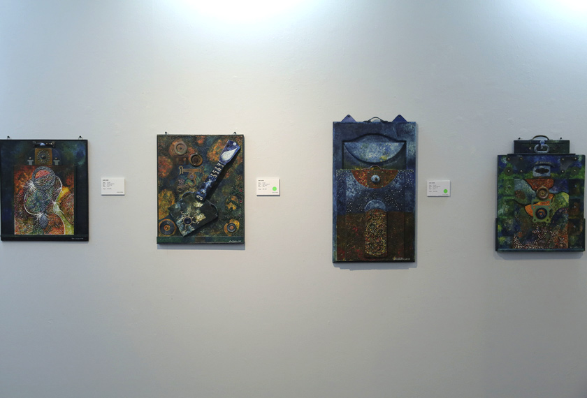 Karya seni yang dihasilkan oleh Sani Sudin di Pameran Lukisan 16 Artis di Galeri Shah Alam. - Foto: Astro AWANI/Shahir Omar