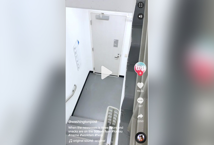 The Washington Post's official account on TikTok publishes content that appeals to the digital natives. Pic Astro AWANI/Cherish Leow