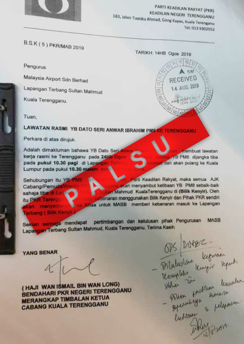 u oleh Setiausaha Akhbar Anwar, Tunku Nashrul Tunku Abaidah, menerusi WhatsApp kumpulan komunikasi rasmi PKR.