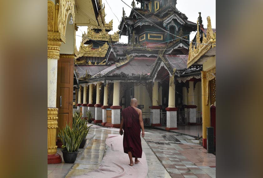 Bangunan ikonik Pagoda Kyaikthanlan. Pasukan Ceritalah