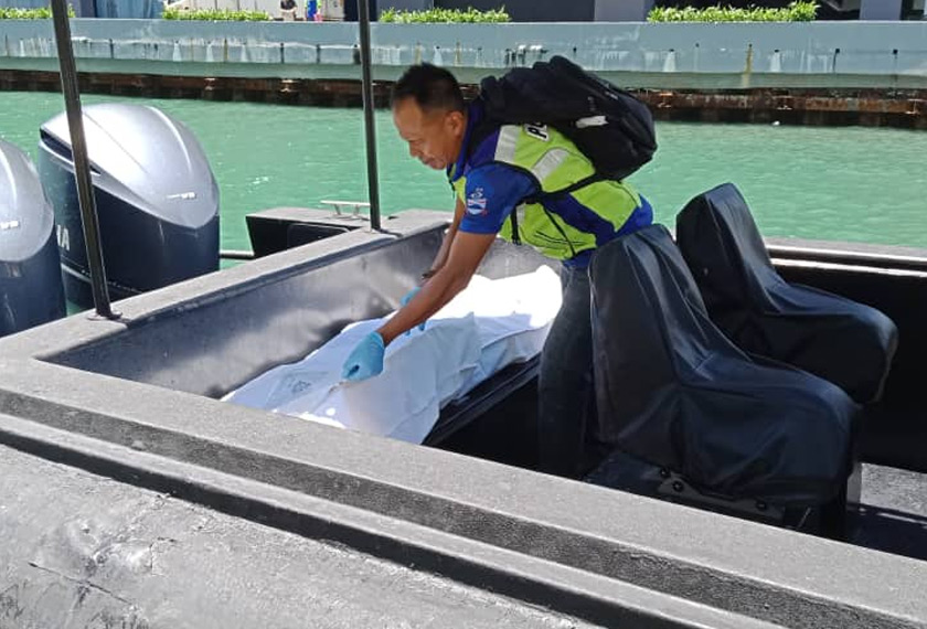 Identiti mangsa masih belum dapat dikenal pasti. Foto PDRM