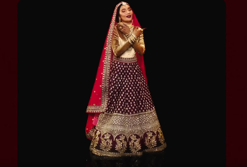 Yuna kelihatan cantik menyarung pakaian tradisi kaum India, Saree