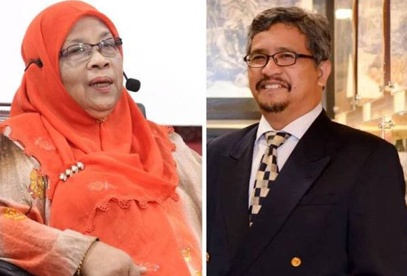 Ramlah (kiri), Mohd Samsudin