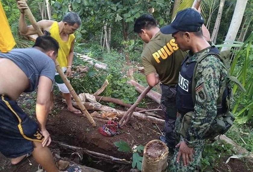 Lokasi di mana jasad wanita itu disembunyikan suspek. -Foto media sosial