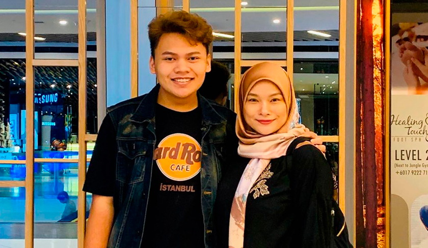 Kenangan Nora bersama anaknya, Allahyarham Muhammad Syakir Alif yang meninggal dunia pada usia 20 tahun pada Sabtu. - Gambar Instagram NORA ARIFFIN