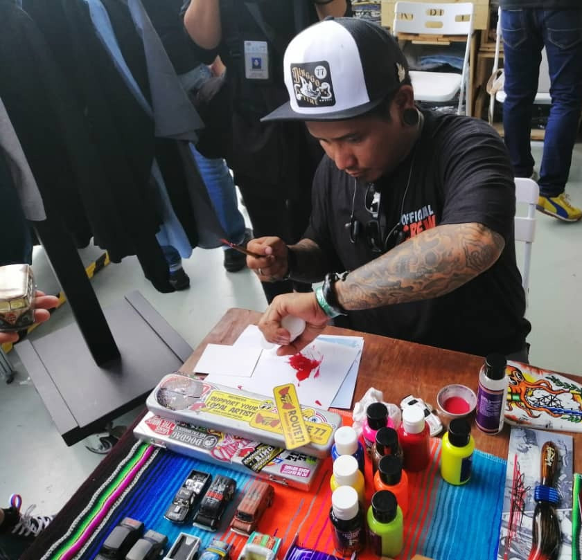 Turut dipamerkan, hasil seni permotoran - Foto Astro AWANI / Tahiruddin