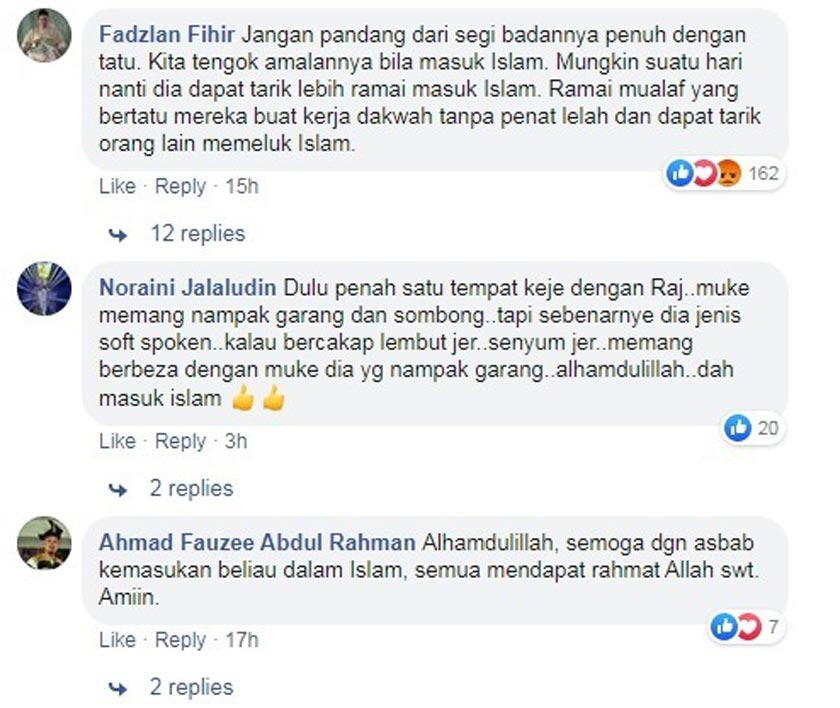 Ramai yang gembira dengan perkongsian Ustaz Ebit Lew di laman itu.