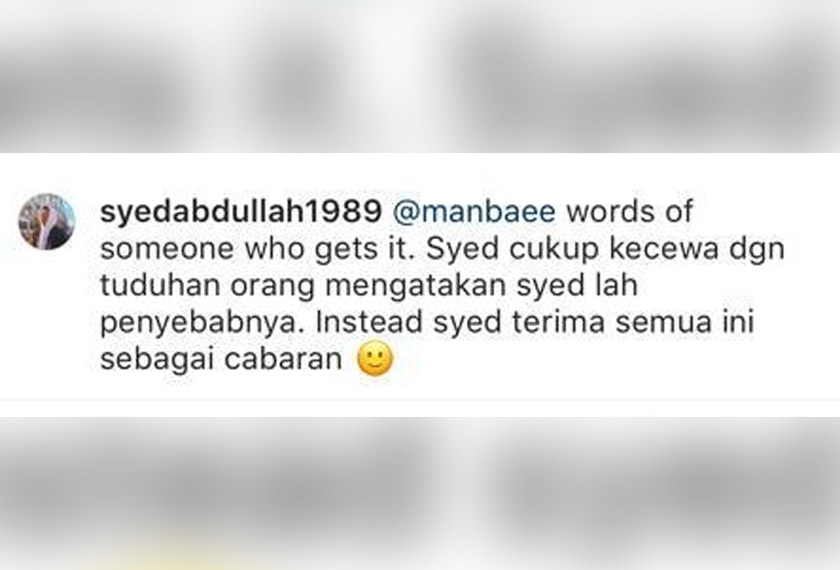 WALAU apa terjadi, Syed Abdullah tetap menerima pandangan semua pihak dengan hati terbuka.