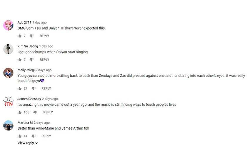 KETERUJAAN peminat di Malaysia mengenai kerjasama Daiyan Trisha dan Sam Tsui.