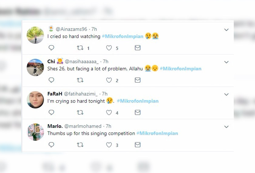 Kebanyakan penonton dapat merasakan apa yang di lalui peserta