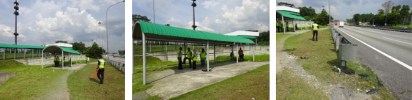 Rajah 1: Contoh Kawasan Teduhan Khas bagi Penunggang Motosikal