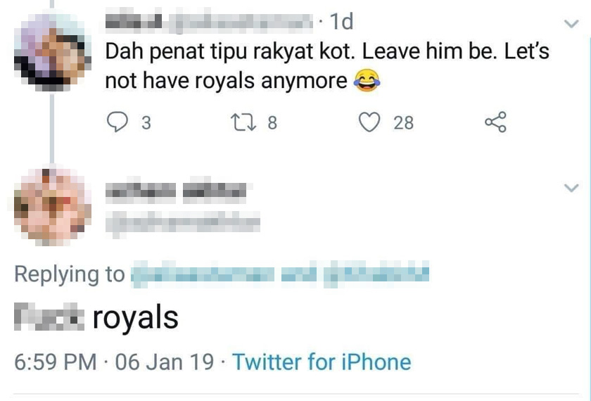 Individu tersebut telah mengeluarkan satu kenyataan yang mendatangkan kemarahan rakyar Malaysia