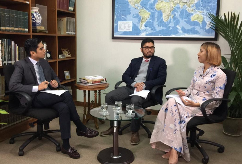 Penganalisis Institut Kajian Strategik dan Antarabangsa Muhammad Sinatra dan Dwintha Maya Kartika membincangkan isu dalam PilPres2019, termasuk apa yang diinginkan pengundi dan kempen kedua kem Jokowi dan Prabowo di ISIS, Kuala Lumpur. Foto-Adilah Arshad