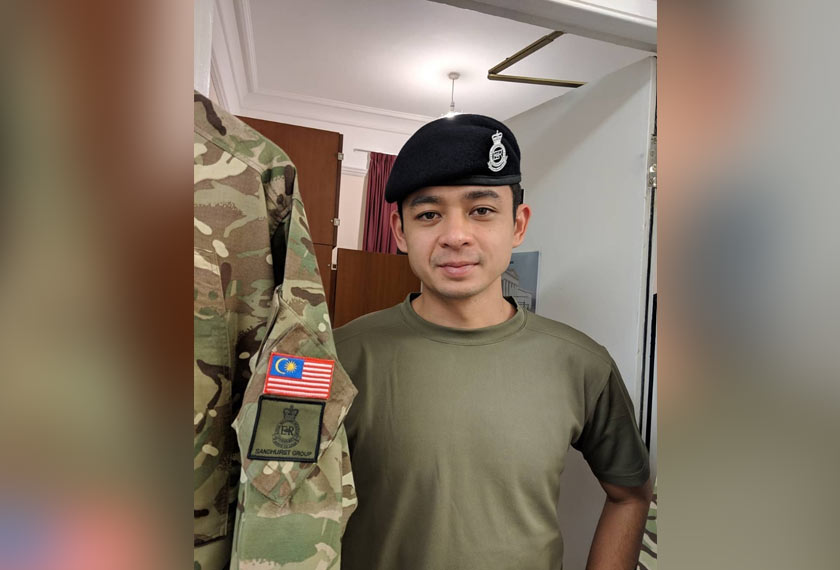 Tengku Hassanal sedang melanjutkan pengajian di Akademi Tentera Diraja Sandhurst, United Kingdom