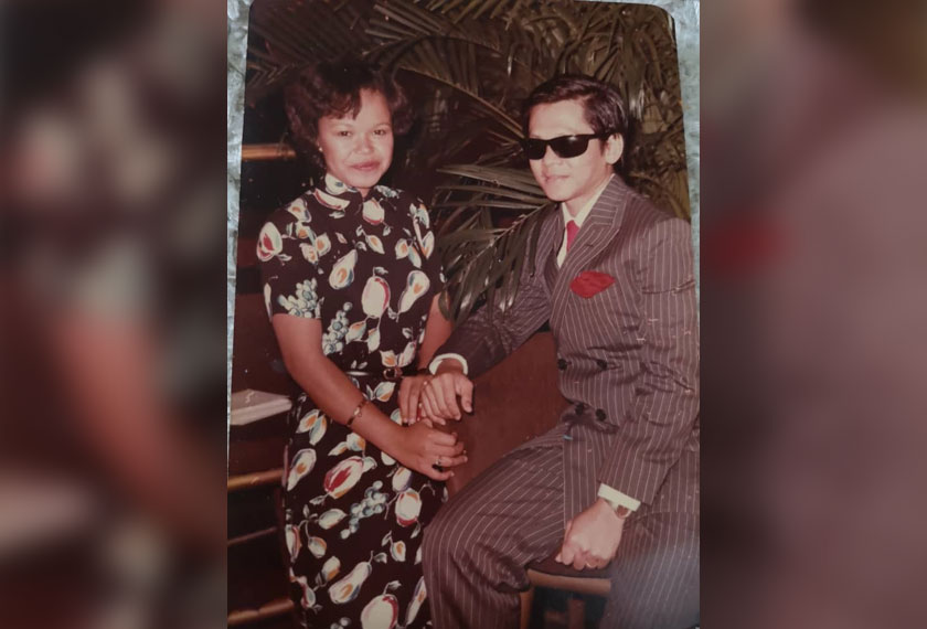 FOTO kenangan Saodah Ismail bersama Allahyarham Sudirman Haji Arshad. - Gambar koleksi peribadi Saodah Ismail