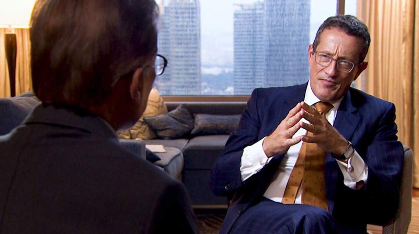 Datuk Seri Anwar Ibrahim ketika ditemubual oleh pengacara CNN, Richard Quest di Program 