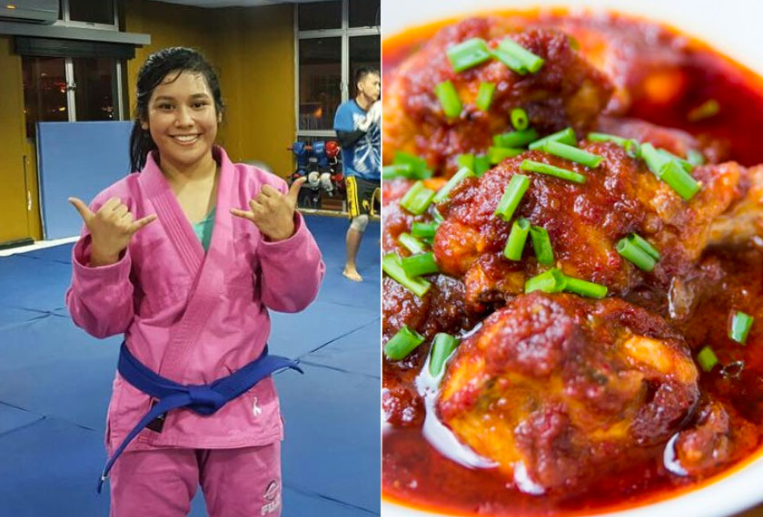 Ayam masak merah is Jihin's favourite local delight. - Instagram pic/@jihinr