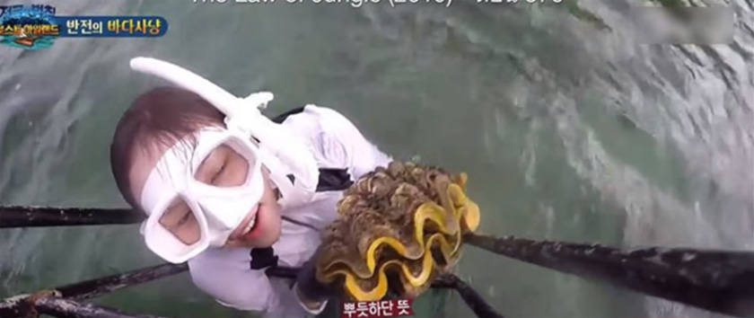  Kima gergasi yang ditangkap oleh pelakon itu semasa penggambaran sebuah program. - YouTube