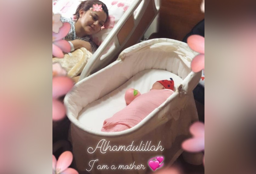 Juliana Evans selamat lahirkan cahaya mata