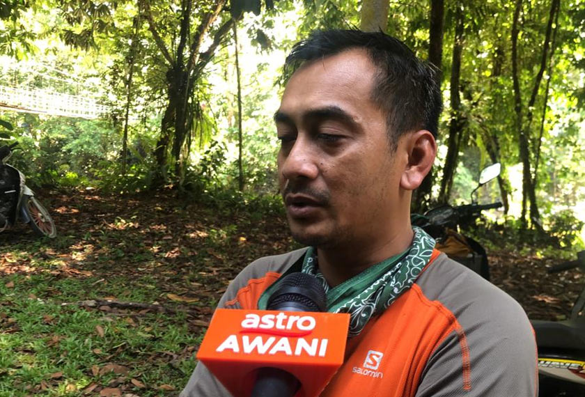 Undi Mamat yang juga pemandu Taman Negara Mulu pernah melalui detik cemas dibadai kepala air. Astro AWANI