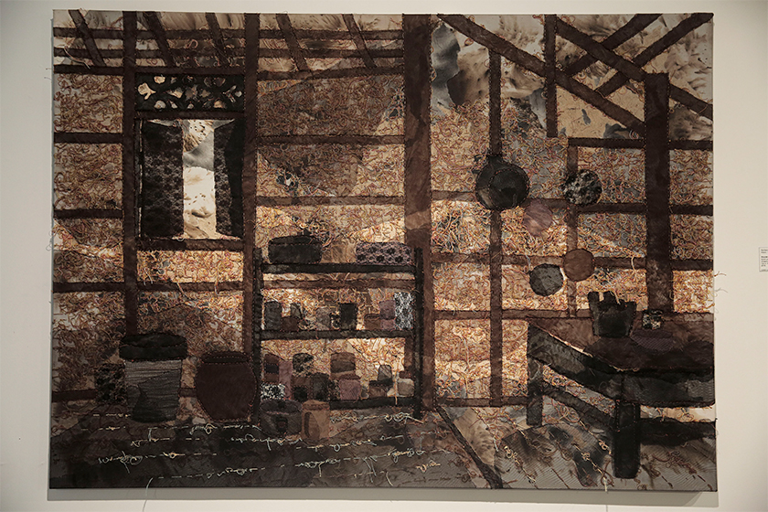 Hasil karya pelukis wanita Pattani di pameran Kali Ini Kita Bersama. - Gambar Shahir Omar