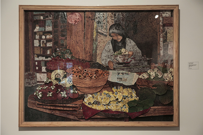 Hasil karya pelukis wanita Pattani di pameran Kali Ini Kita Bersama. - Gambar Shahir Omar