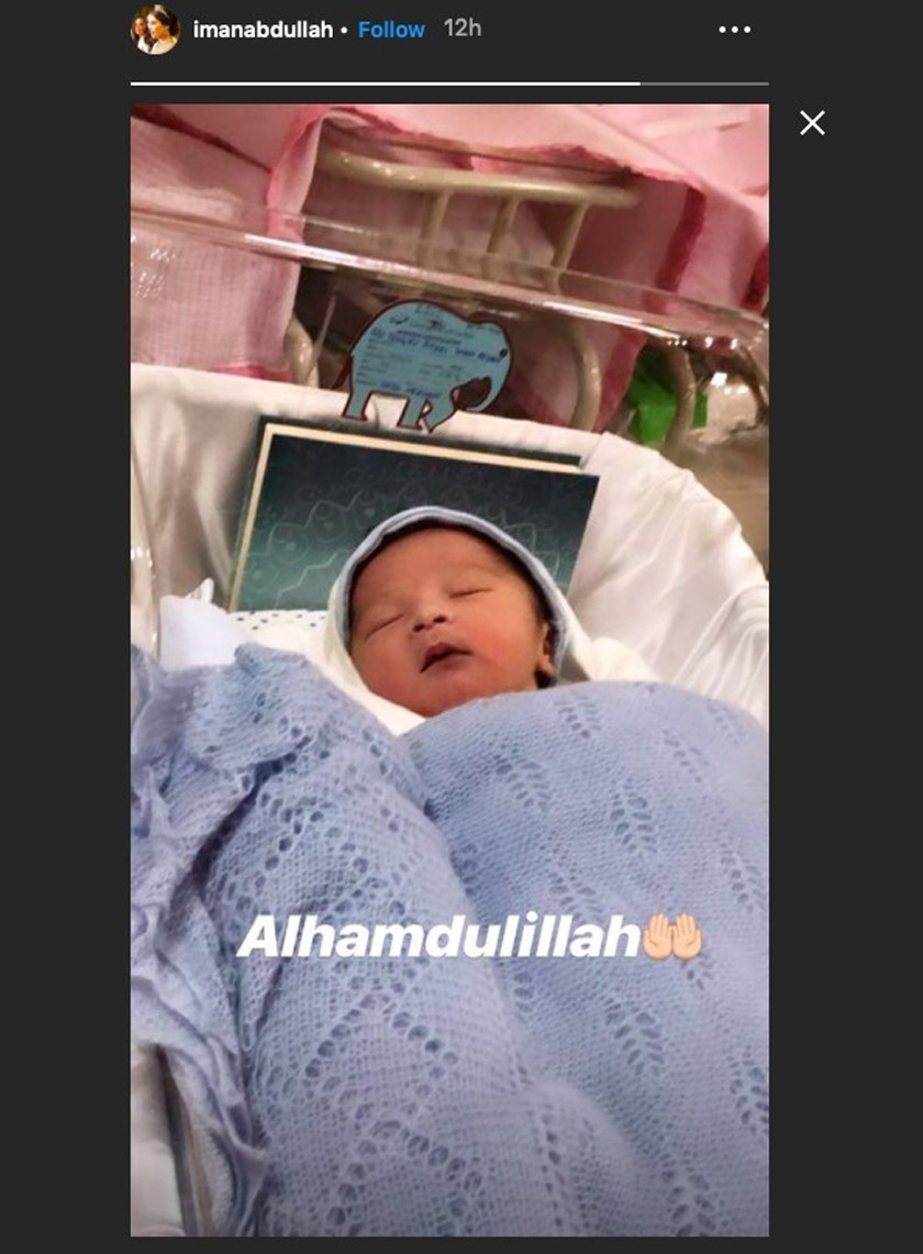 Putera sulung bagi pasangan Tengku Iman Afzan dan juga Tengku Abu Bakar. - Instagram Tengku Puteri Iman Afzan 