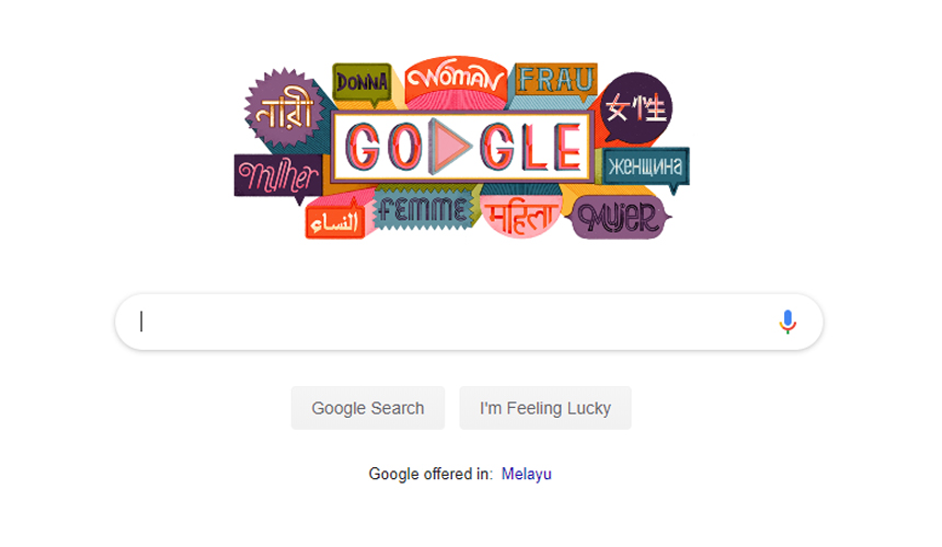  Menerusi Google Doodle, kata-kata atau quotes wanita-wanita hebat dipetik dan dijadikan doodle. 