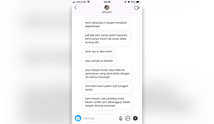 Perbualan Hafiz Azizi bersama wartawan Astro Awani