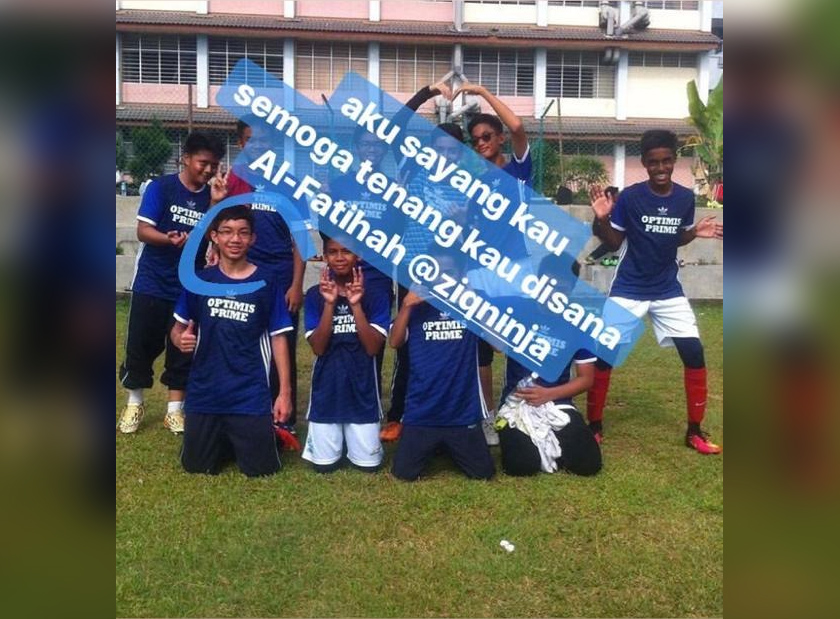 Arwah Haziq pernah bersekolah di SMK Jalan Empat