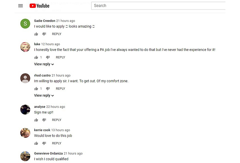 Antara komen yang berminat dengan tawaran Lepre.