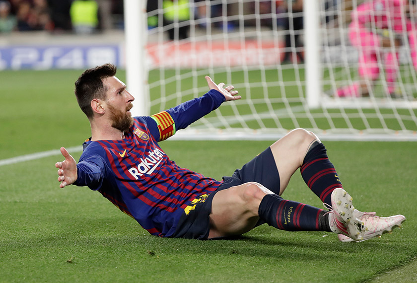 Beraksi di Nou Camp, persembahan cemerlang Messi turut membantu penyerang dari Argentina itu mencatatkan gol peribadi ke 600 buat pasukan Catalan itu. - Foto Reuters