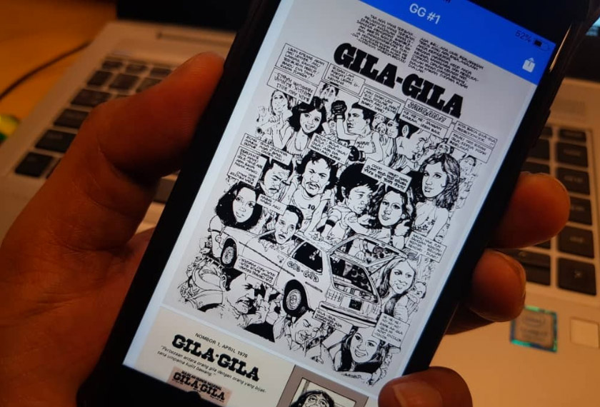 Kandungan majalah Gila-Gila kini boleh diikuti secara langsung di peranti mudah alih pengguna. - Astro AWANI 