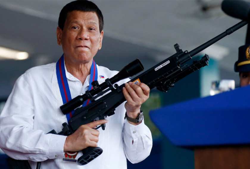 Sifat macho populis Duterte berjaya menjana sokongan buat dirinya. (New York Post)