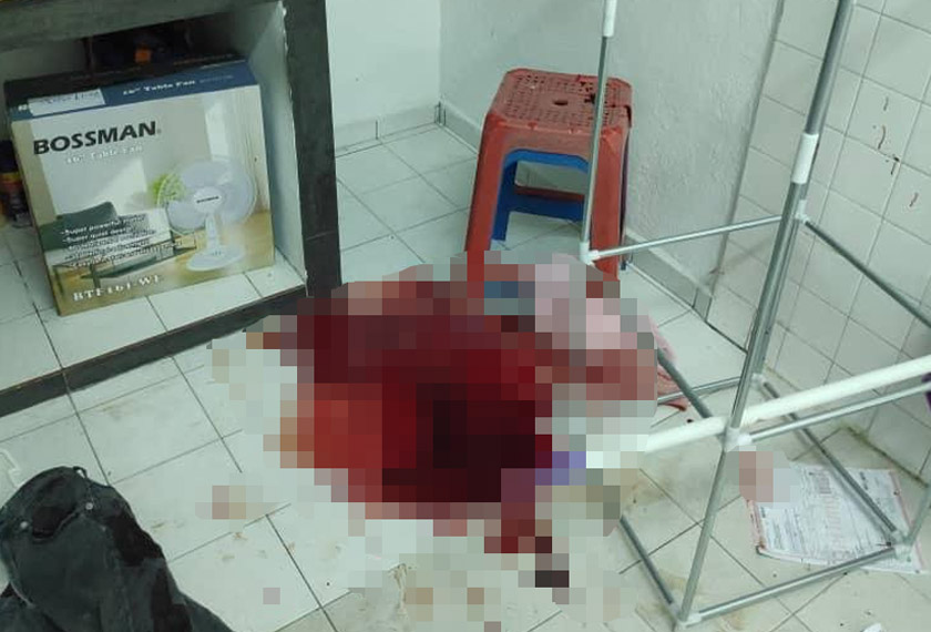 Polis percaya motif kejadian disebabkan masalah hutang antara lelaki itu dan salah seorang suspek. - Foto Bernama
