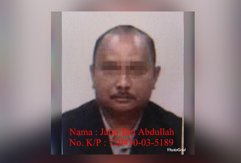 Suspek yang digelar Man Puchong diminta tampil ke balai polis untuk diambil keretangan bagi membantu kes ugut Pengarah MPS. - Foto PDRM