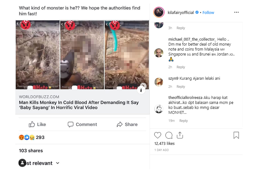 Kilafairy mengecam tindakan kejam lelaki terbabit.