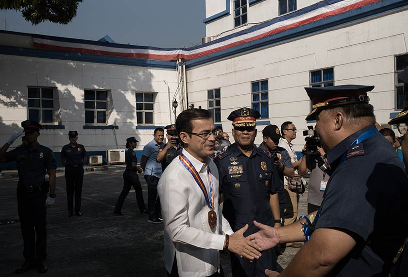 Isko Moreno ketika menghadiri majlis pelantikan Ketua Polis Daerah Manila yang baru. Carlo Gabuco / Pasukan Ceritalah 