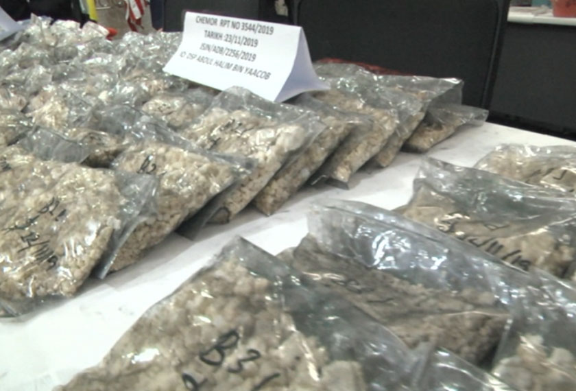 Dadah yang dirampas. Astro AWANI