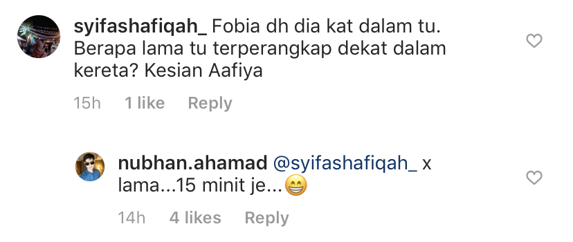 ata-rata pengikut menasihati Nubhan supaya menurunkan tingkap serta pintu kereta tidak ditutup rapat untuk mengelakkan perkara sama berulang lagi.