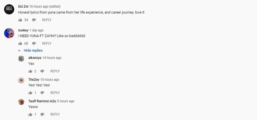 Peminat meminta kolaborasi Yuna dan artis lain