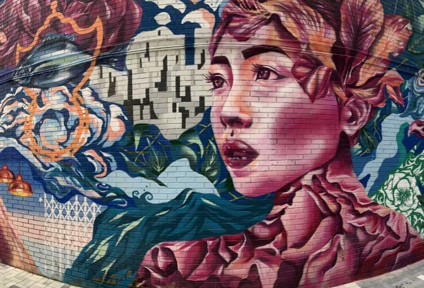 Old Town's famous art murals