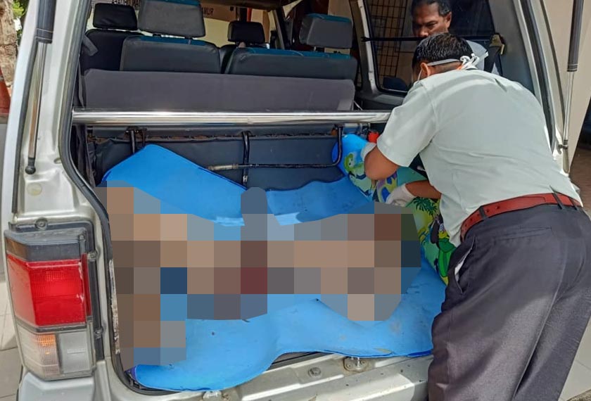 mangsa dikenali sebagai Dunstan Anak Peter, 36 tahun maut selepas tanah menimbusnya ketika kerja-kerja menurunkan gelung simen bagi membina perigi. - Foto Astro AWANI