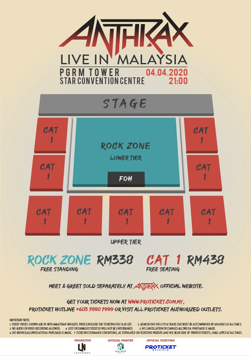 Susun letak penonton dan harga tiket konsert.