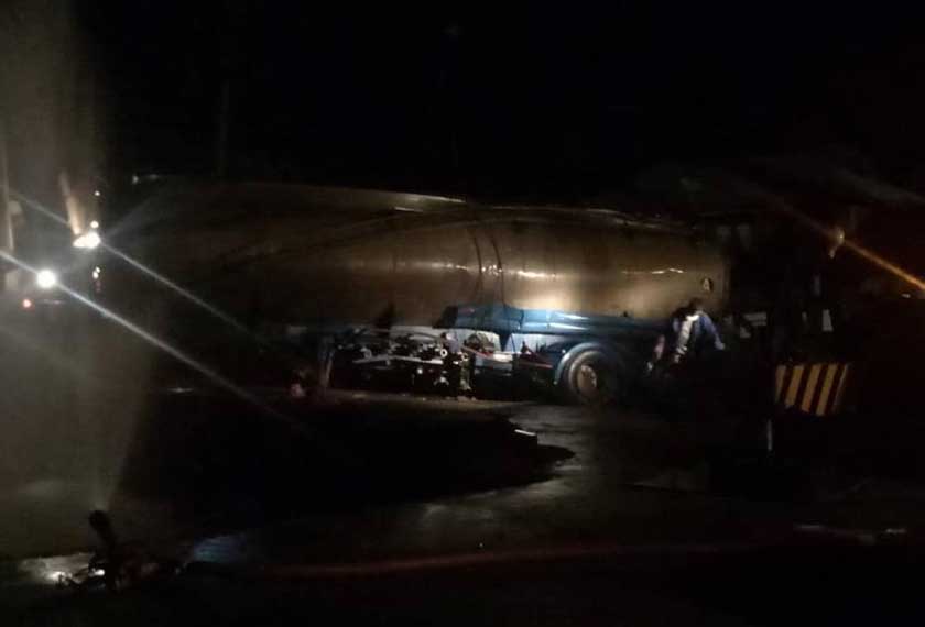 Tiada bacaan bahan berbahaya direkodkan di kawasan berkenaan. 